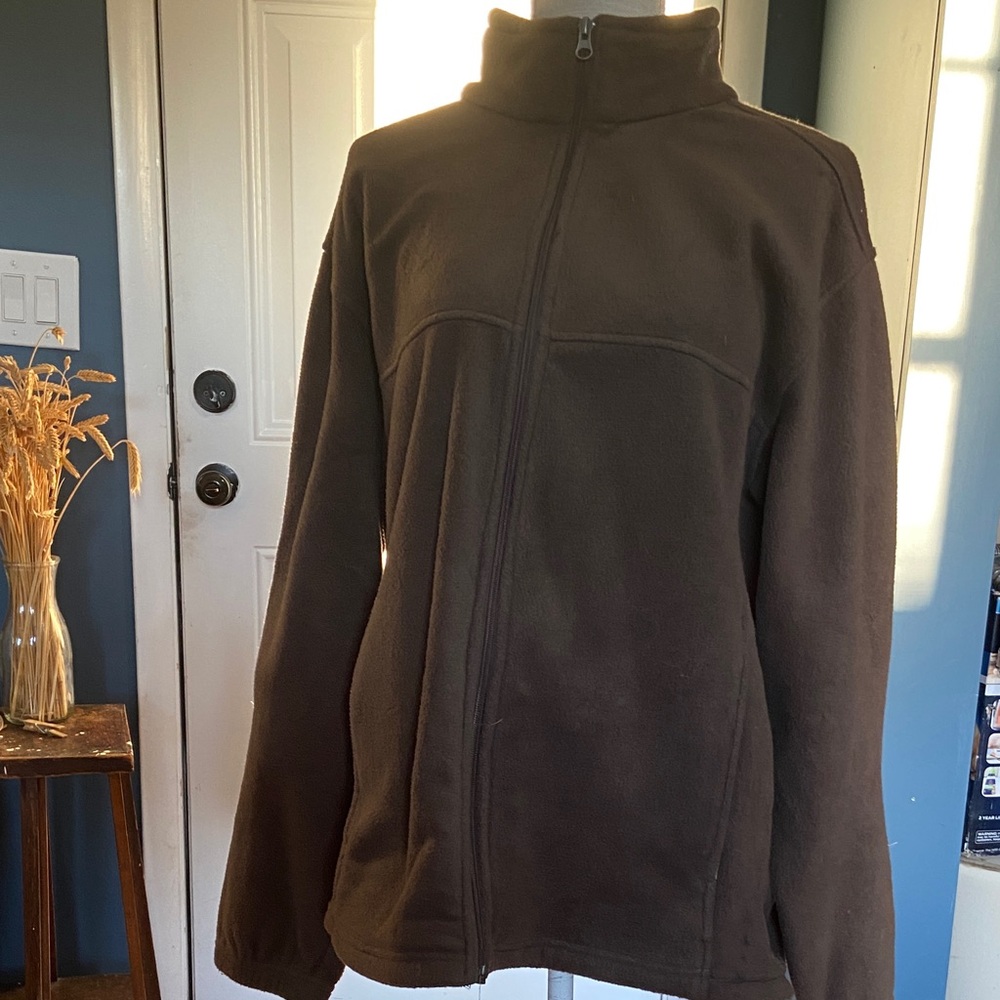 Bass Pro Shops Brown Full-Zip Utility Fleece Jacket